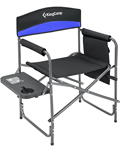 KingCamp Oversize Camping Chairs with Table - Blue