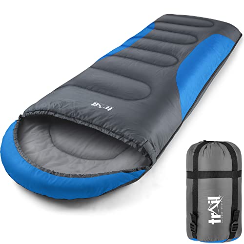 Lightweight Envelope Sleeping Bag: Snug Hood, 3 Season