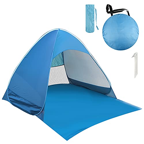 Portable Pop-up Beach Tent with UPF 50+ Sun Protection