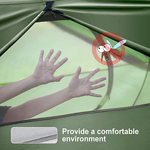 VONTOX Camping Zelt für 2-3 Personen (Grün)