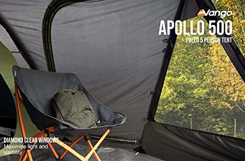 Vango Apollo 500 - Waterproof Outdoor Dome Tent (Black)