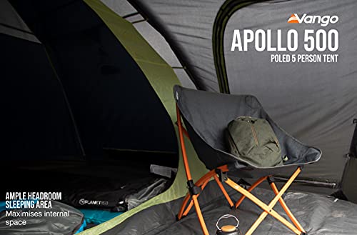 Vango Apollo 500 - Waterproof Outdoor Dome Tent (Black)