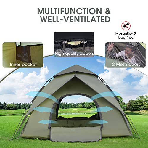 Ultralight Double Layer Dome Tent for Camping and Hiking