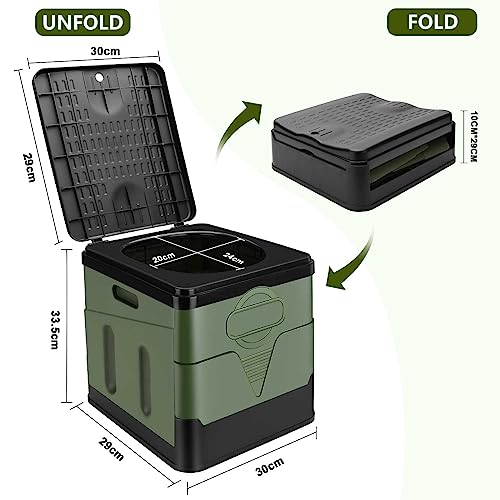 Foldable Camping Toilet - Mobile, Dry Separation, Adult