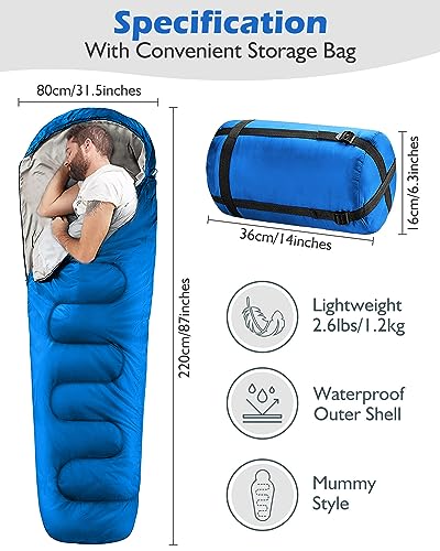 Ultralight 4 Season Mummy Sleeping Bag
