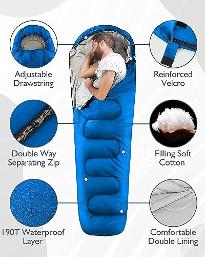 Ultralight 4 Season Mummy Sleeping Bag