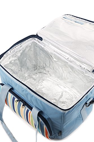 30L Foldable Cooler Bag - Lightweight Insulated Beach Bag