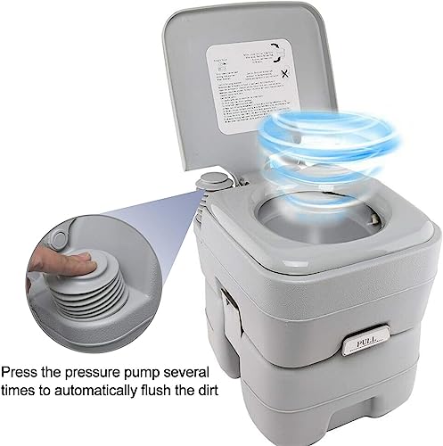 Dripex 20L Removable Handle Portable Camping Toilet