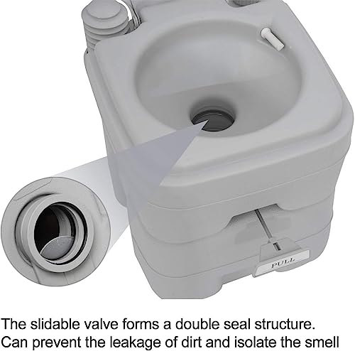 Dripex 20L Removable Handle Portable Camping Toilet