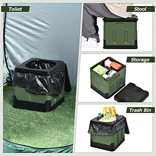 Foldable Camping Toilet, Portable Travel Potty