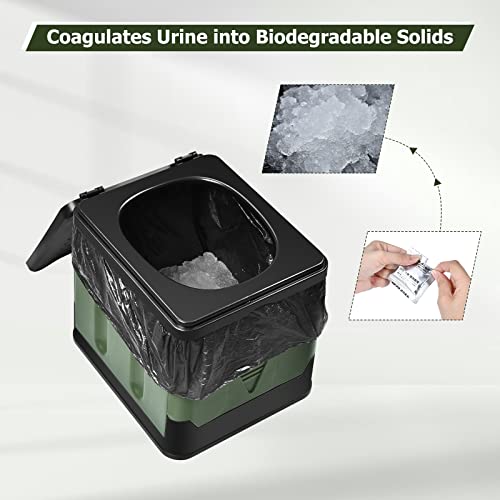 Foldable Camping Toilet, Portable Travel Potty