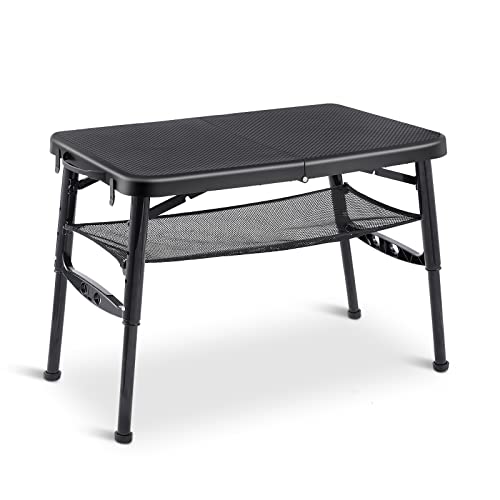 Adjustable Lightweight Folding Camping Table with Nets