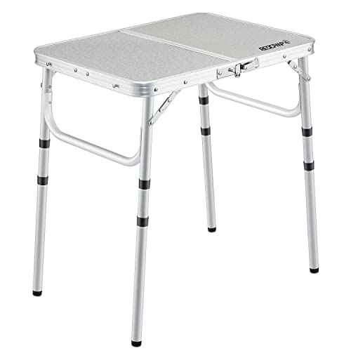 Adjustable Height Folding Camping Table - Portable & Versatile