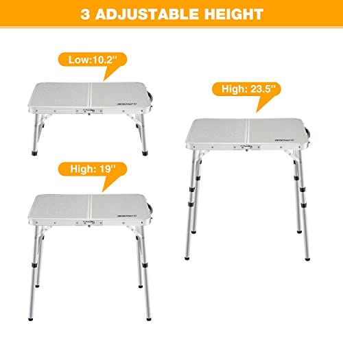 Adjustable Height Folding Camping Table - Portable & Versatile
