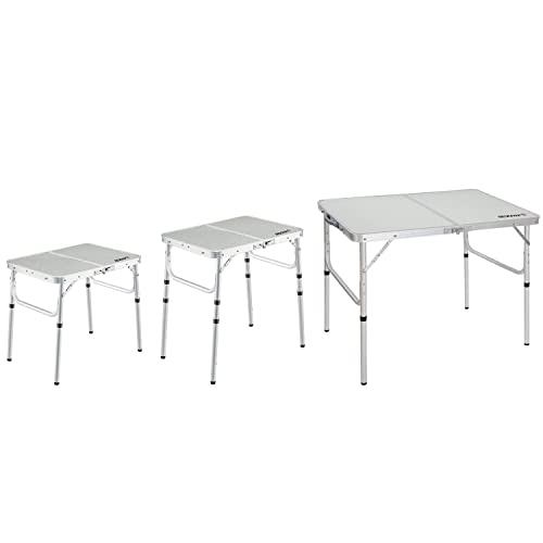 Adjustable Height Folding Camping Table - Portable & Versatile