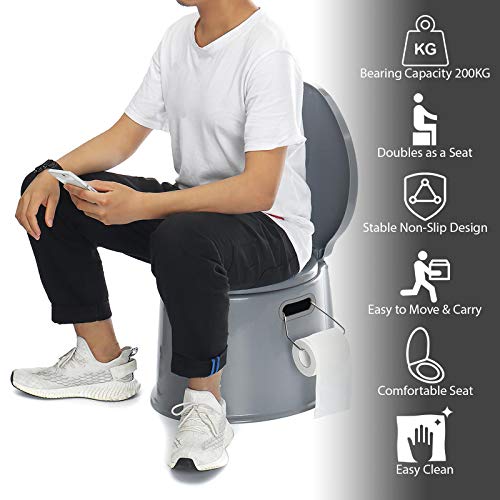 ASAB Adult Size Portable Camping Toilet 5L