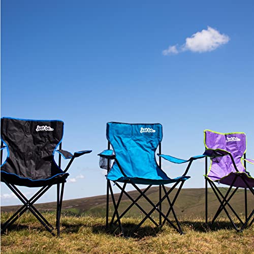 Foldable Camping Chair for Adults and Kids - Dark Pink