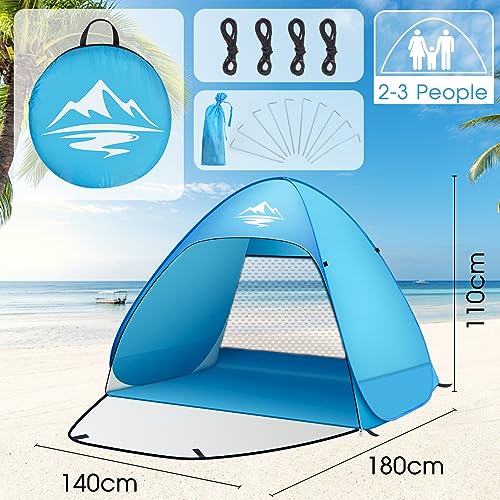 Pop Up Beach Tent, Lightweight & UV 50+ Protection