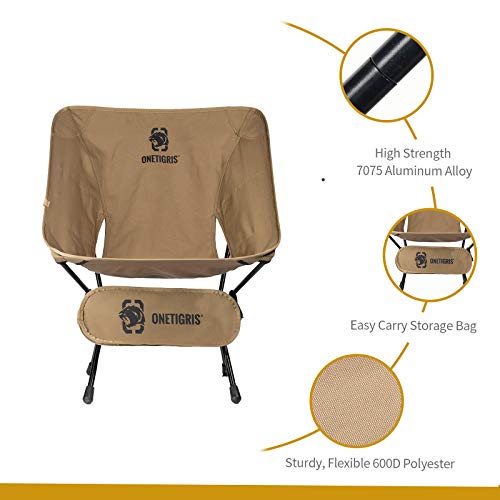 OneTigris Folding Camping Chair - Lightweight & Compact
