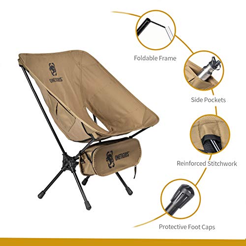 OneTigris Folding Camping Chair - Lightweight & Compact