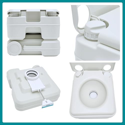 Portable Flushing Toilet for Camping & Travel