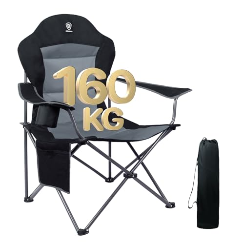 EVER ADVANCED Heavy-Duty Folding Camping Chair - Oversized