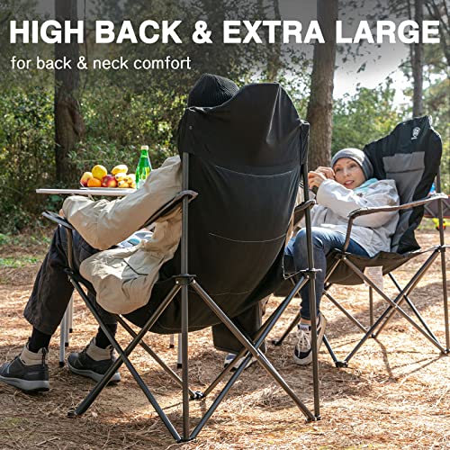 EVER ADVANCED Heavy-Duty Folding Camping Chair - Oversized