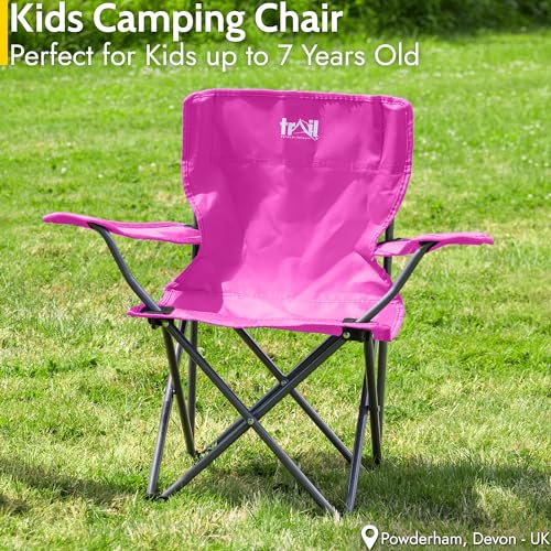 Pink Kids Camping Chair: Lightweight and Foldable