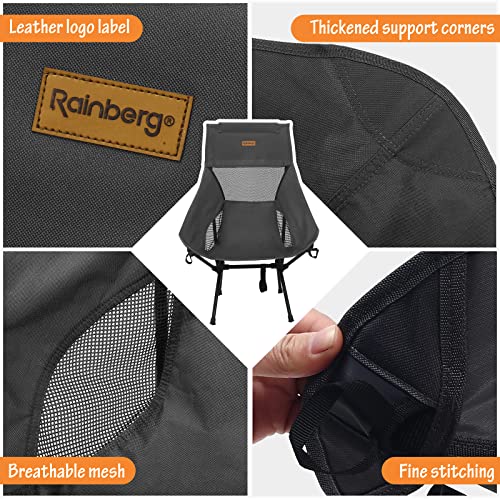 Ultra Lightweight High Back Camping Chair, Foldable Outdoor Chair