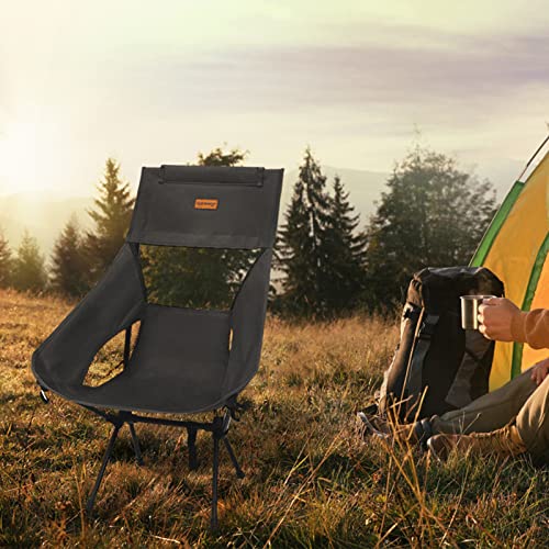 Ultra Lightweight High Back Camping Chair, Foldable Outdoor Chair
