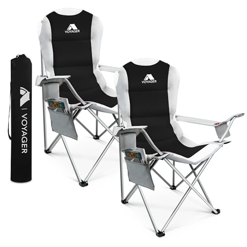 Premium Padded Camping Chairs - Lightweight & Foldable