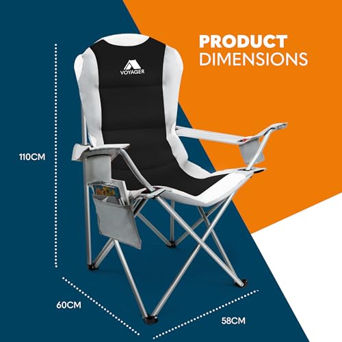 Premium Padded Camping Chairs - Lightweight & Foldable
