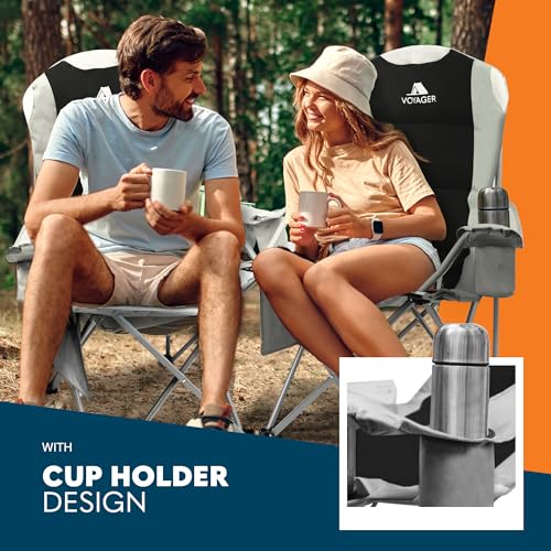 Premium Padded Camping Chairs - Lightweight & Foldable