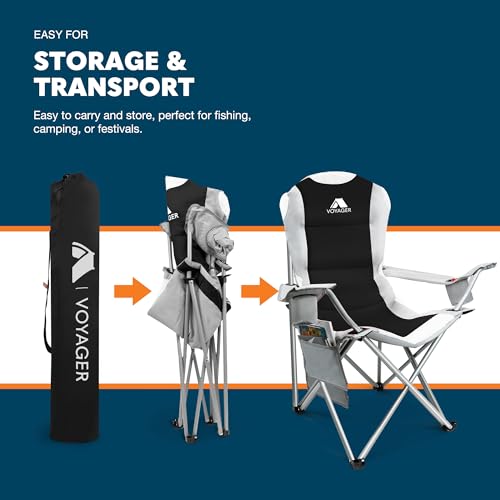 Premium Padded Camping Chairs - Lightweight & Foldable