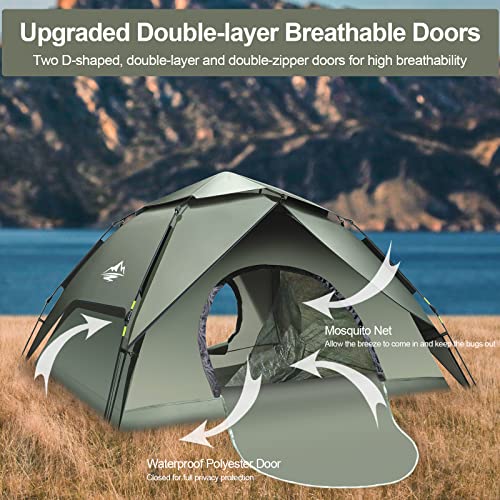 Mimajor 2-3 Person Double Layer Camping Tent