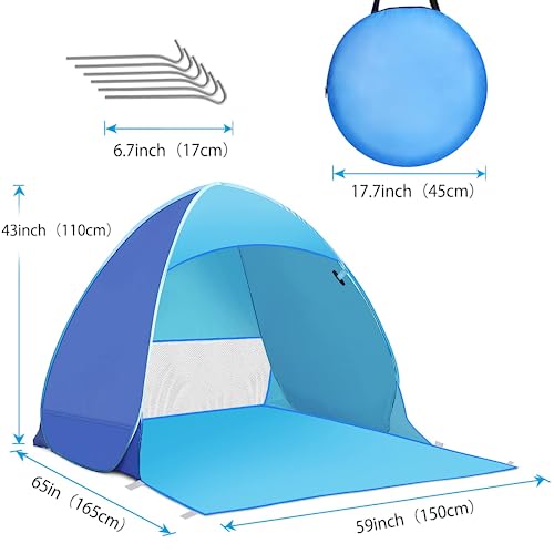 Zenoplige Pop Up Tent: Lightweight Beach Sun Shelter