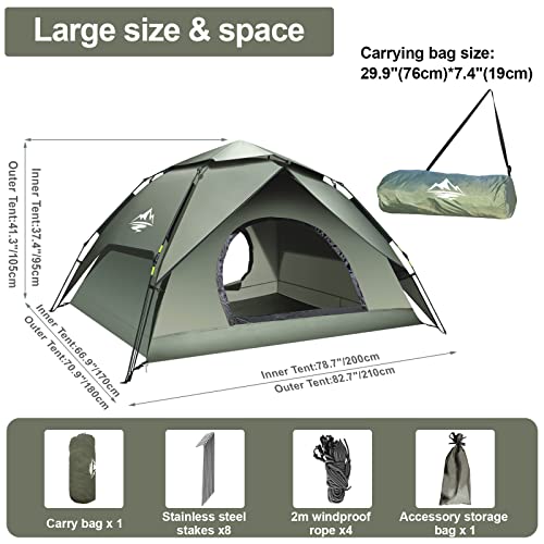 Mimajor 2-3 Person Double Layer Camping Tent
