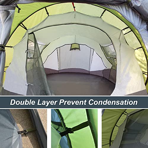 Big Family Camping Tent with Vestibule - 4 to 6 Person