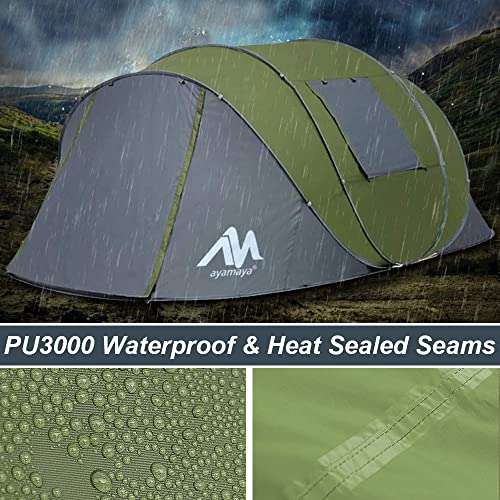 Big Family Camping Tent with Vestibule - 4 to 6 Person