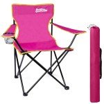 Foldable Camping Chair for Adults and Kids - Dark Pink