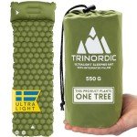 TRINORDIC Ultralight Inflatable Camping Mat with Pillow
