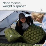TRINORDIC Ultralight Inflatable Camping Mat with Pillow