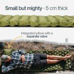 TRINORDIC Ultralight Inflatable Camping Mat with Pillow