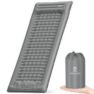 QPAU Camping Sleeping Pad with Built-in Foot Pump