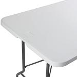 Anji DEPOT 6ft Folding Trestle Table, Heavy Duty Trestle Table