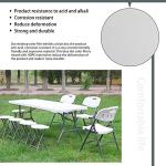 Anji DEPOT 6ft Folding Trestle Table, Heavy Duty Trestle Table