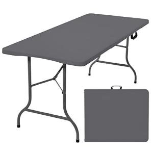 Rainberg 6ft Folding Picnic Camping Outdoor Table (Grey)