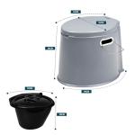 Large Portable Compact Toilet for Camping and Hiking