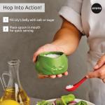 Ceramic Frog Salt Cellar with Spoon - 170g