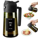 Olive Oil Dispenser and Sprayer - 16oz Glass
